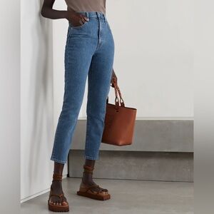 SLVRLAKE Beatnik Cropped Mid-Rise Skinny Jeans Denim Classic Pants Womens 27